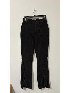 New Free People We The Free Crvy Mona High Rise Flare Jeans Zip Fly - Womens 25